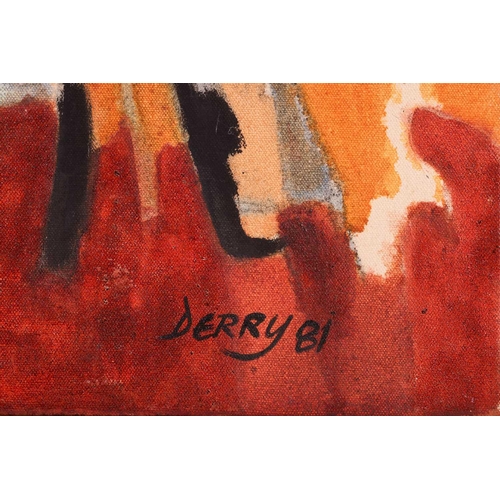 7 - † Art Derry (Trinidadian British, 1930 - 1992), Abstract in colours, signed and dated 'Derry '81' (l... 