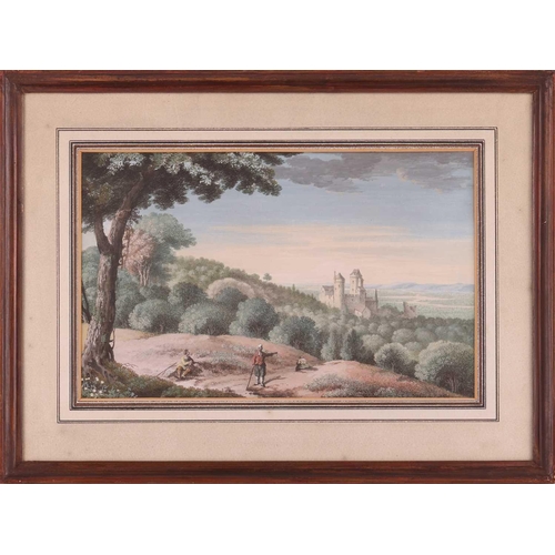 1 - Attributed to Gaetano Magni (18th Century) Set of four Swiss landscapes, including Morges and Lake G... 