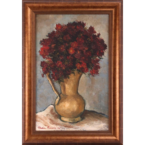 21 - Nadia Benois (Russian 1896-1975) Still life of flowers in a jug signed and dated 'Nadia Benois 40' (... 