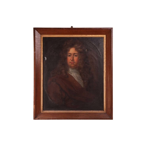 30 - Follower of Sir Godfrey Kneller Bust-length portrait of a Gentleman in a long wig oil on canvas 76 x... 