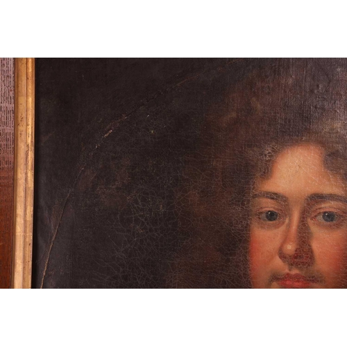 30 - Follower of Sir Godfrey Kneller Bust-length portrait of a Gentleman in a long wig oil on canvas 76 x... 