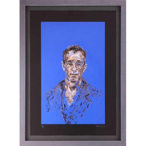 43 - † Maggi Hambling (British, b.1945) Portrait of Derek Jarman signed 'Hambling '98' (lower right), num... 