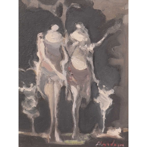 35 - † Alfred Aberdam (Polish, 1894 - 1963) Two Women with Children signed 'Aberdam' (lower right), with ... 