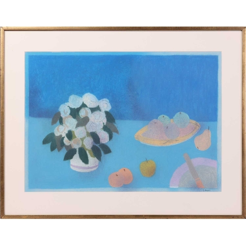 8 - † Bernhard Myers (British 1925-2007) Still life of fruit and flowers signed 'B Myers' (lower right) ... 