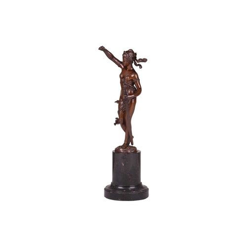 99 - Hermann Eichberg (late 19th century) German, a cast and patinated bronze figure of 