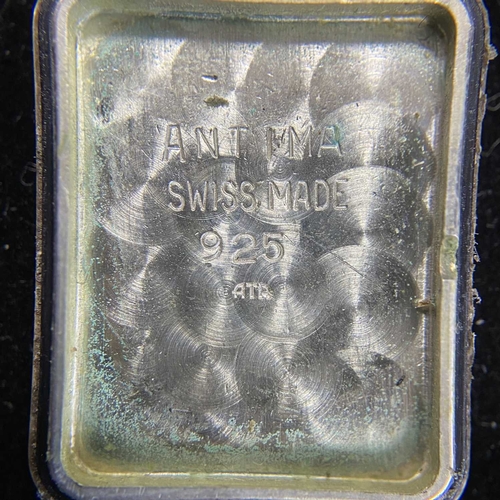 243 - A Georg Jensen wristwatch designed by Kindt Larsen, design number 2376, serial number 119704, featur... 