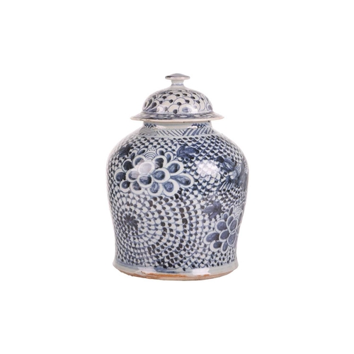 56 - A large Chinese, Qing Dynasty, blue and white 