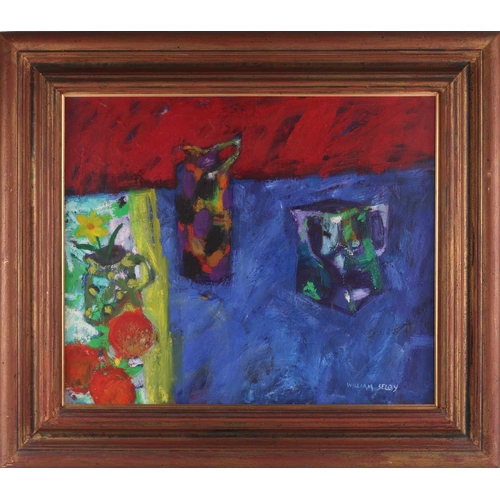 107 - William Selby (British b.1933) Three Jugs signed 'William Selby' (lower right) mixed media 50.5 x 60... 