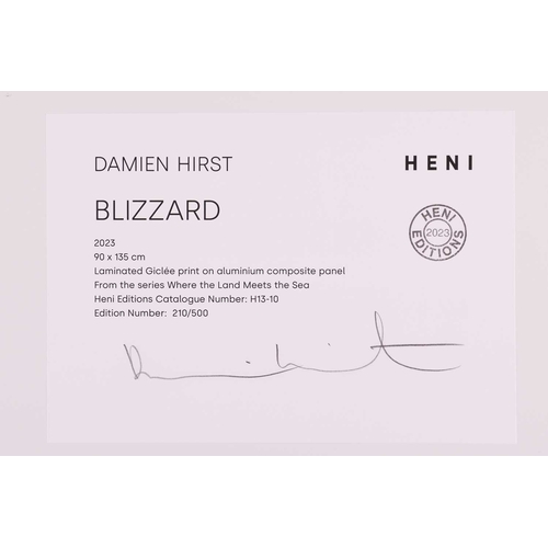 116 - Damien Hirst (British b.1965) Blizzard - Where The Land Meets The Sea Series (2023) signed and numbe... 