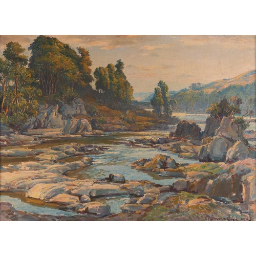 52 - Samuel John Lamorna Birch (British 1869-1955) The Lochy at Torcastle, Inverness-shire signed and dat... 