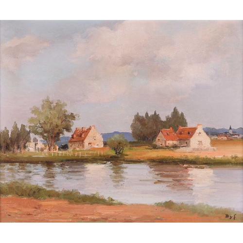 62 - Marcel Dyf (French 1899-1985) Bléré sur Cher signed 'Dyf' (lower right) oil on canvas 47 x 55 cm, fr... 