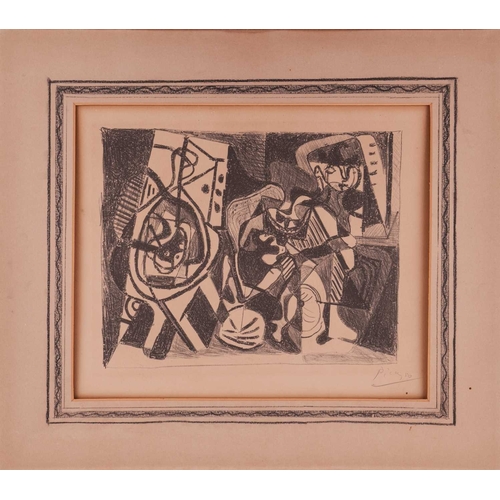 65 - Pablo Picasso (Spanish 1881-1973) Scene d'Interieur (Bloch 74) lithograph, 1926, signed in pencil an... 