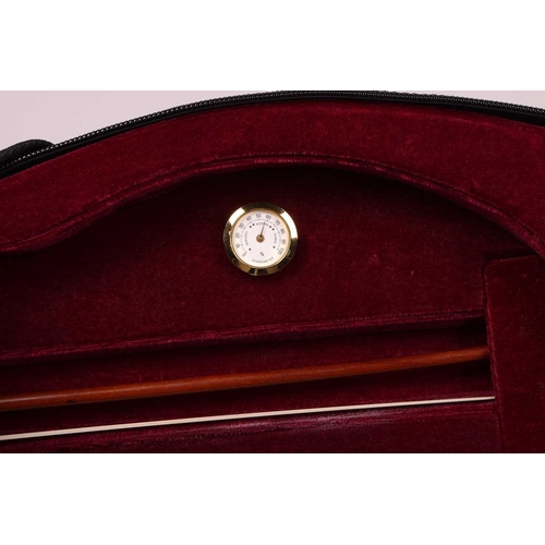 188 - A Messina Violincello, with bow and fitted case, the instrument 112 cm high.