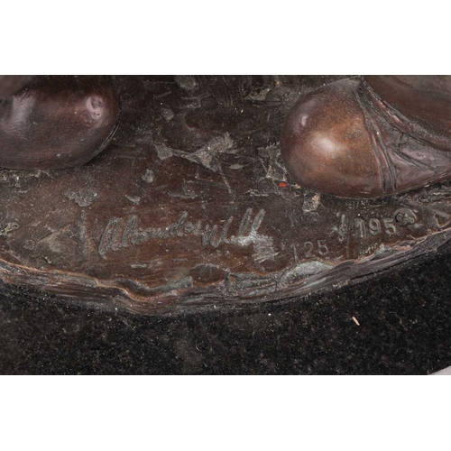 191 - Alexander Millar (b.1960) Scottish, 'Moonlight Shenanigans', a limited edition patinated bronze, an ... 