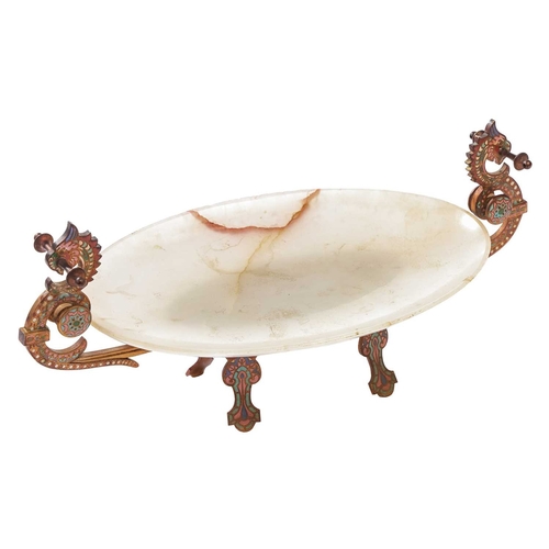 197 - After Cousteau, a gilt bronze figure of the Marley horse and handler, late 19th/early 20th century, ... 