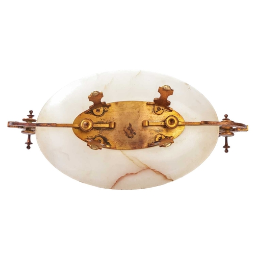 197 - After Cousteau, a gilt bronze figure of the Marley horse and handler, late 19th/early 20th century, ... 