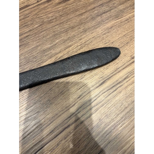 203 - Two 18th century Irish or Kentish cast iron down-hearth Grisset Pans, of traditional skillet form, t... 