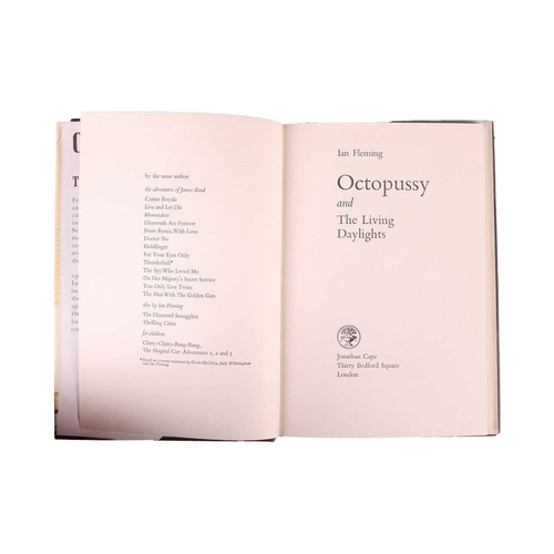 214 - James Bond: Fleming (Ian Lancaster 1908-1964), 'Octopussy and The Living Daylights', 1966, original ... 