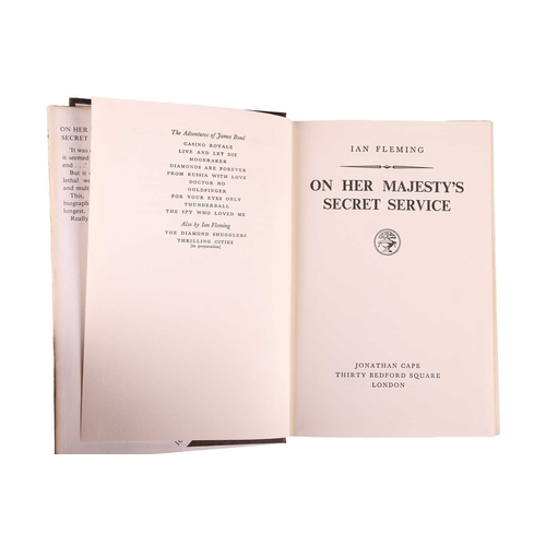 215 - James Bond: Fleming (Ian Lancaster 1908-1964), 'On Her Majesty's Secret Service', first edition hard... 