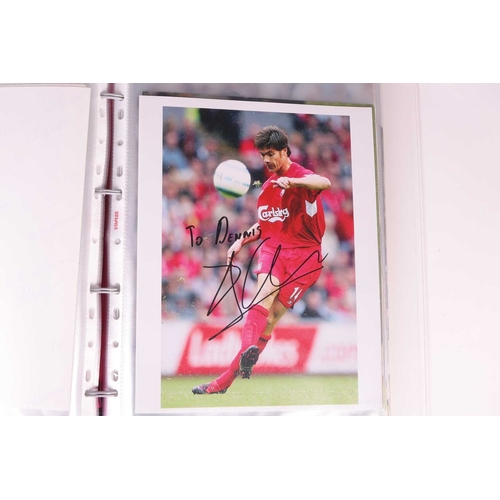 220 - Liverpool FC: a collection of approximately 240 signed large autographed colour photographs, dating ... 