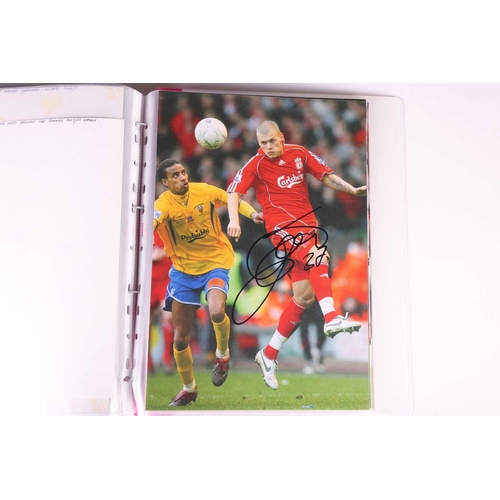 220 - Liverpool FC: a collection of approximately 240 signed large autographed colour photographs, dating ... 