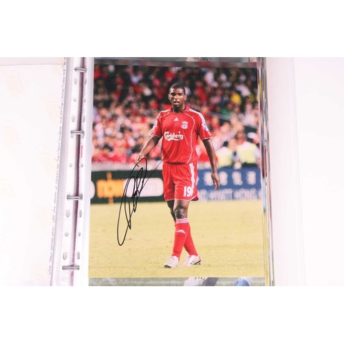 220 - Liverpool FC: a collection of approximately 240 signed large autographed colour photographs, dating ... 