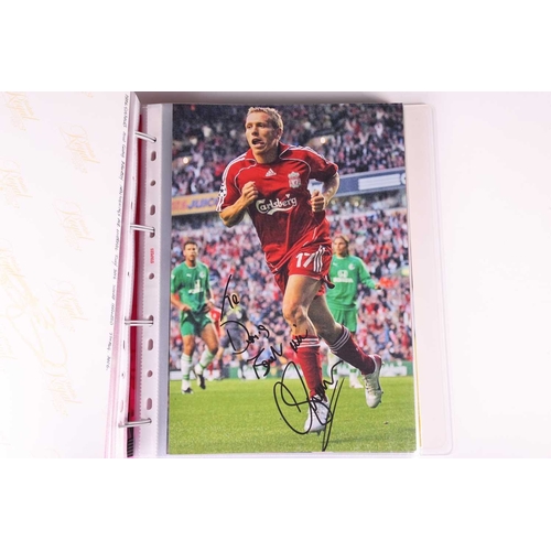 220 - Liverpool FC: a collection of approximately 240 signed large autographed colour photographs, dating ... 
