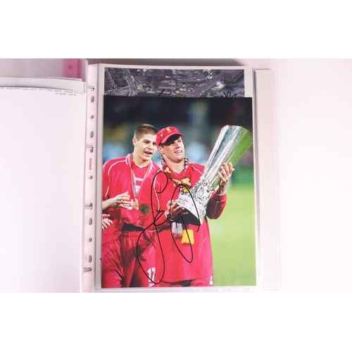 220 - Liverpool FC: a collection of approximately 240 signed large autographed colour photographs, dating ... 