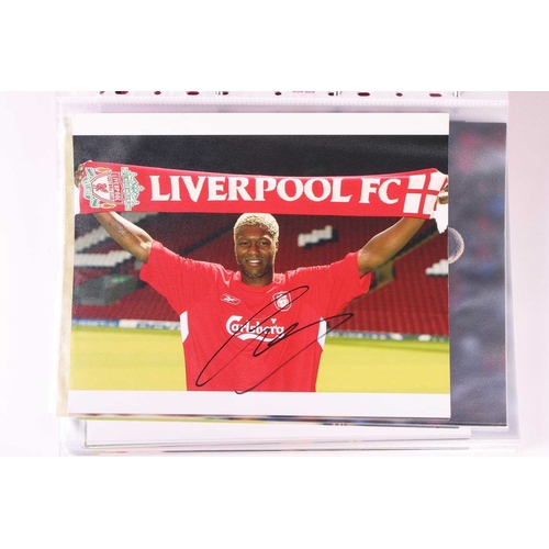 220 - Liverpool FC: a collection of approximately 240 signed large autographed colour photographs, dating ... 