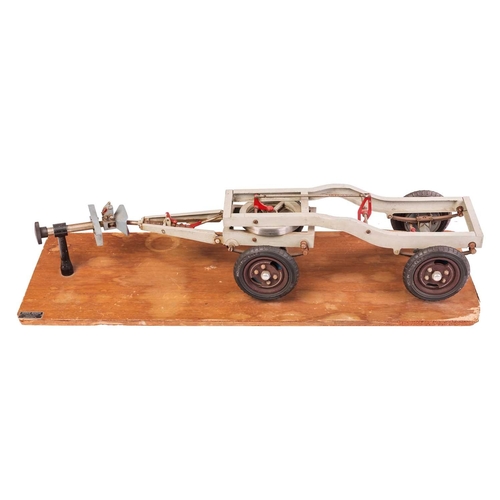 222 - A large Werner Degener Trailer Chassis, probably 1950s (Germany), used as a driving school instructi... 