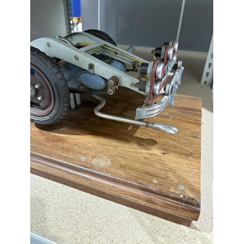 225 - A Hohm driving school large-scale instructional model car, German, post-War, (1960s), the cutaway mo... 