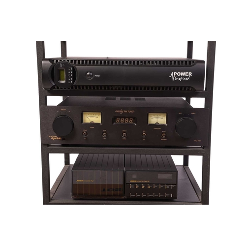 227 - A collection of assorted unboxed Hi-Fi & Video items, comprising: a Magnum Dynalab Analog FM Tuner, ... 