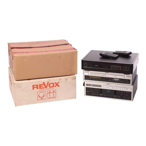 231 - A collection of Revox Hi-Fi equipment, comprising: two B160 Tuners (one in original box), an H6 FM T... 