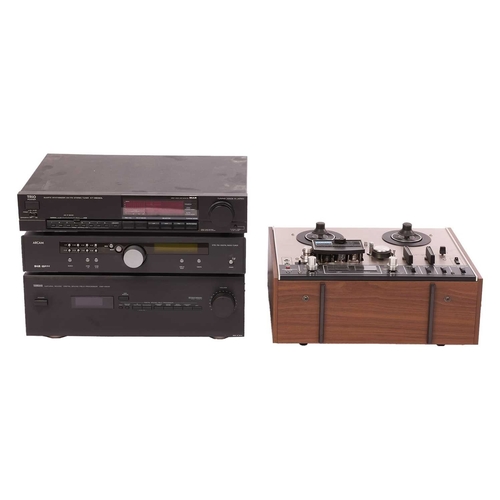 233 - An Akai 4000DS Three Head Stereo Reel to Reel Tape Deck, in original box, together with an Arcam DT9... 