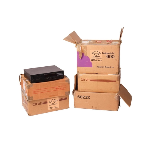 234 - A collection of Nakimichi Hi-Fi equipment, comprising: a CR-7E Discrete Head Cassette Deck (boxed), ... 