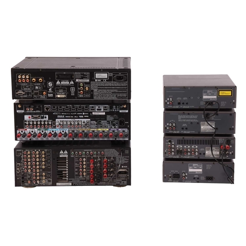 235 - A collection of boxed Denon Hi-Fi & Visual equipment, comprising: an AVR-3801 A/V Surround Receiver,... 