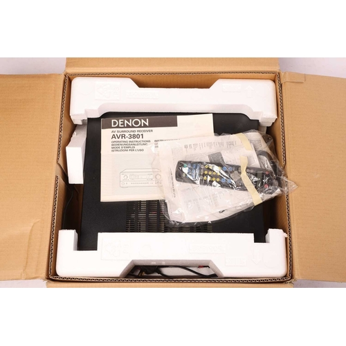 235 - A collection of boxed Denon Hi-Fi & Visual equipment, comprising: an AVR-3801 A/V Surround Receiver,... 