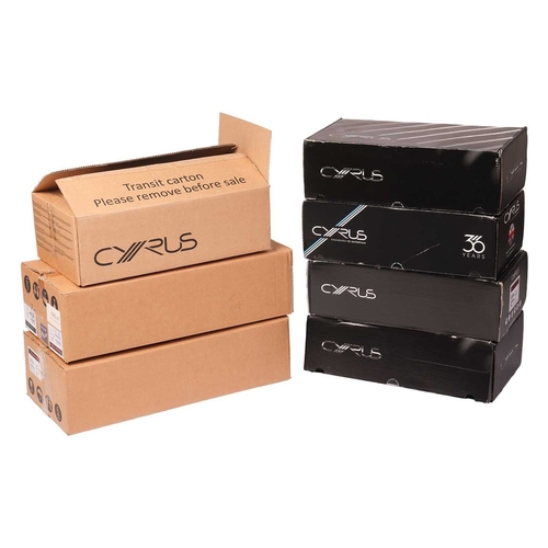 238 - A collection of boxed Cyrus Hi-Fi equipment, comprising: PSX-R Regulated Power Supply (boxed with in... 