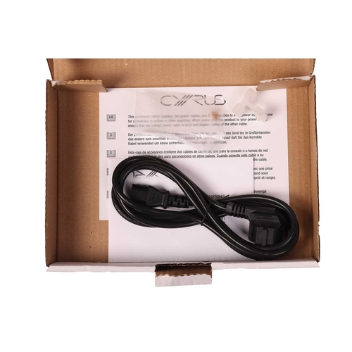 238 - A collection of boxed Cyrus Hi-Fi equipment, comprising: PSX-R Regulated Power Supply (boxed with in... 