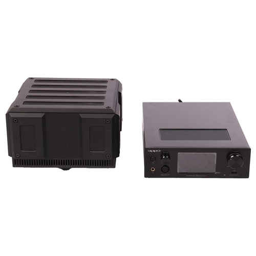 239 - An Oppo HA-1 Headphone Amplifier, in original box with instructions, together with an Isotek Titan C... 