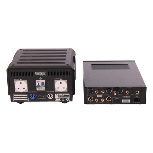 239 - An Oppo HA-1 Headphone Amplifier, in original box with instructions, together with an Isotek Titan C... 