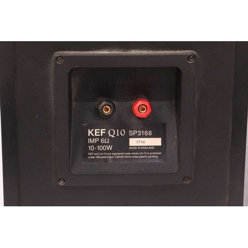 240 - A group of Kef Hi-Fi equipment, comprising: a pair of Reference Series Model One floor speakers, Bla... 