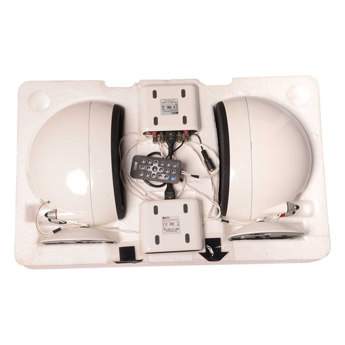 240 - A group of Kef Hi-Fi equipment, comprising: a pair of Reference Series Model One floor speakers, Bla... 