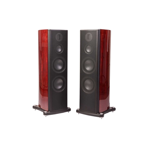 241 - A pair of Monitor Audio Platinum PL 300 Floor-Standing Speakers, in simulated rosewood, 112 cm high ... 