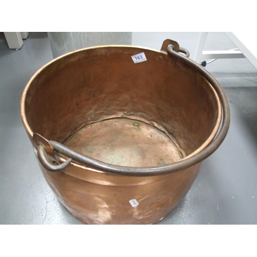 163 - large copper pan