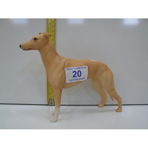 20 - Beswick matt finish greyhound jovial Roger