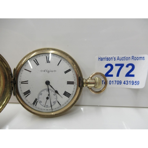 272 - Gold plated pocket watch