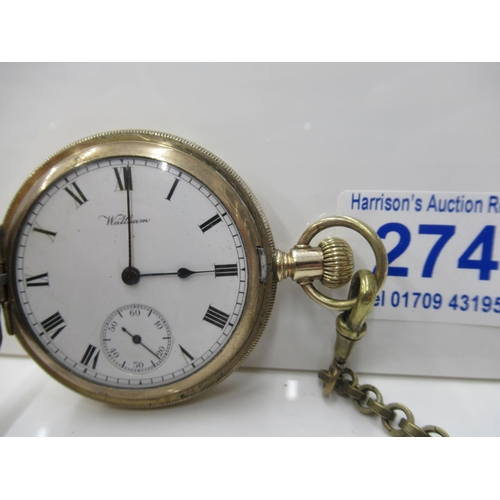 274 - Gold plated pocket watch