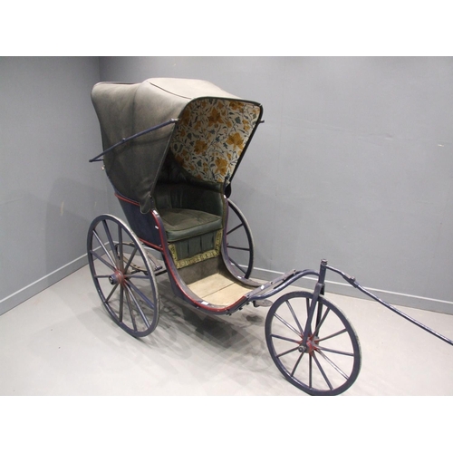 385 - victorian ric shaw antique cart