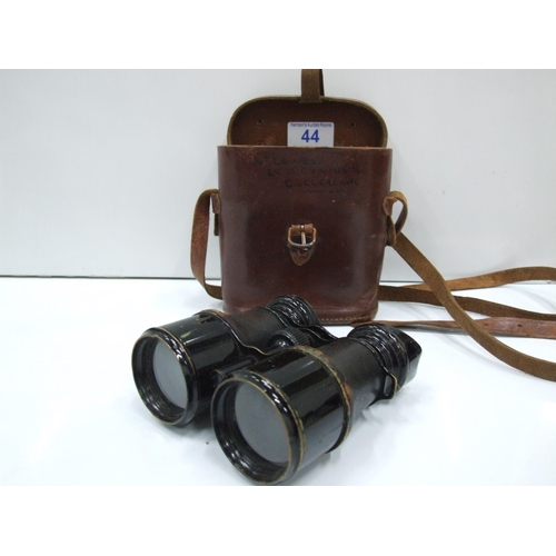 44 - Pair Binoculars in leather case